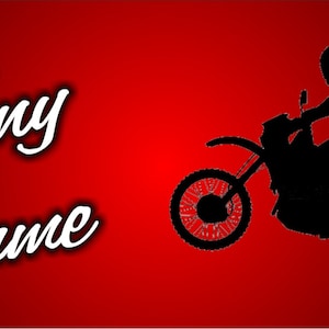Dirt Bike personalized novelty front license plate decorative car tag