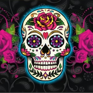 Sugar skull personalized novelty front front license plate custom decorative car tag