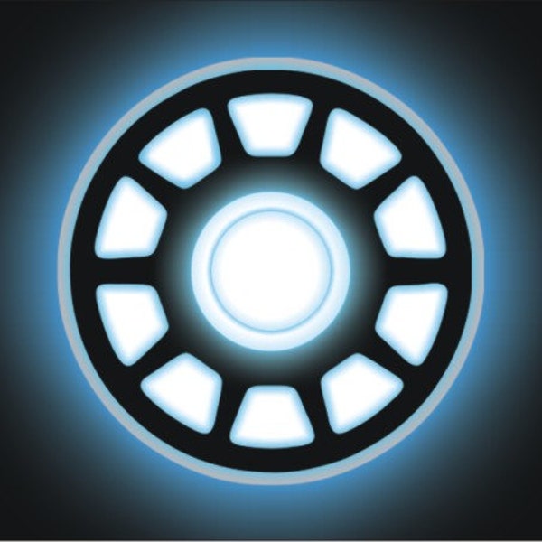 Arc Reactor personalized novelty license plate custom car tag Iron Man Chest Piece decorative front Plate