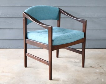 Vintage Edward Wormley for Dunbar Quinn Model 1170 Arm Chair New Upholstery 50's 60's Mid Century Modern Atomic MCM