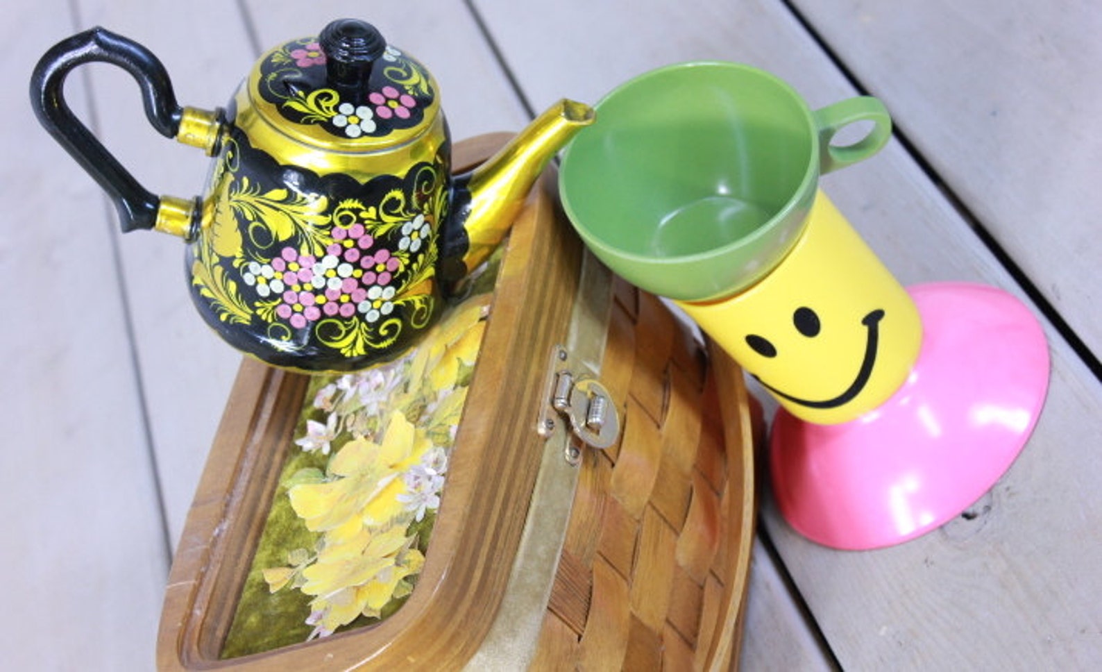 INSTANT COLLECTION Little Girl PICNIC Basket Tea Party Gift Etsy