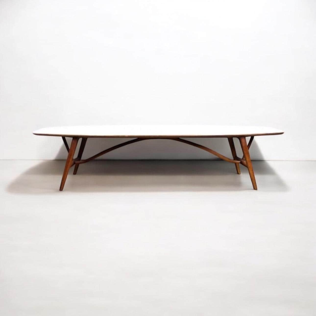 Mid Century Surfboard Coffee Table by John Van Koert for Drexel