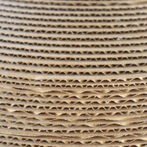 Vintage Gregory Van Pelt Corrugated Cardboard Pendant Ceiling Light Hanging Mid Century Modern Retro 70's Frank Gehry Style image 3
