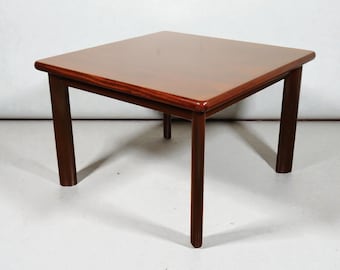 Vintage Rosewood Teak Coffee Table by Dyrlund Made in Denmark 70's Scandinavian Mid Century Danish