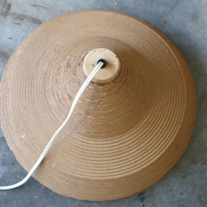 Vintage Gregory Van Pelt Corrugated Cardboard Pendant Ceiling Light Hanging Mid Century Modern Retro 70's Frank Gehry Style image 7