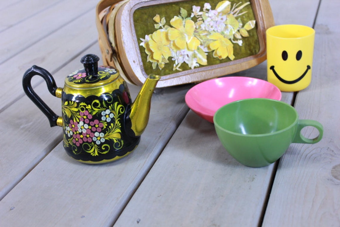 INSTANT COLLECTION Little Girl PICNIC Basket Tea Party Gift Etsy