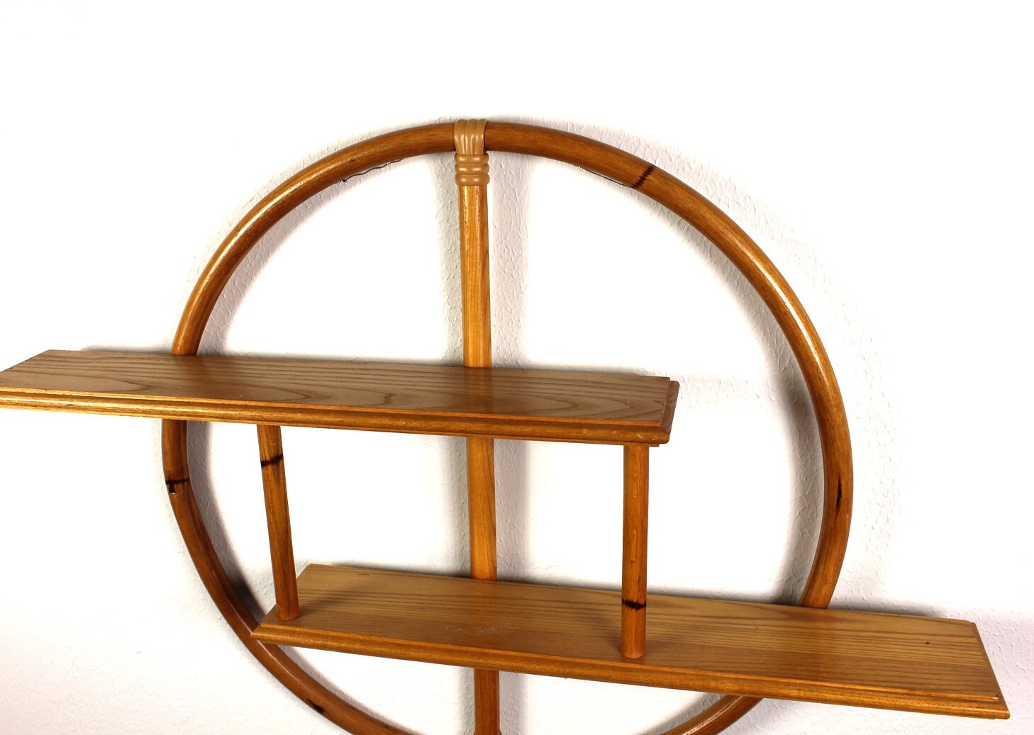 Vintage Rattan Round Circle Wall Shelf Hanger Boho Bohemian Vintage Rattan Round Circle Wall Shelf Hanger Boho Bohemian