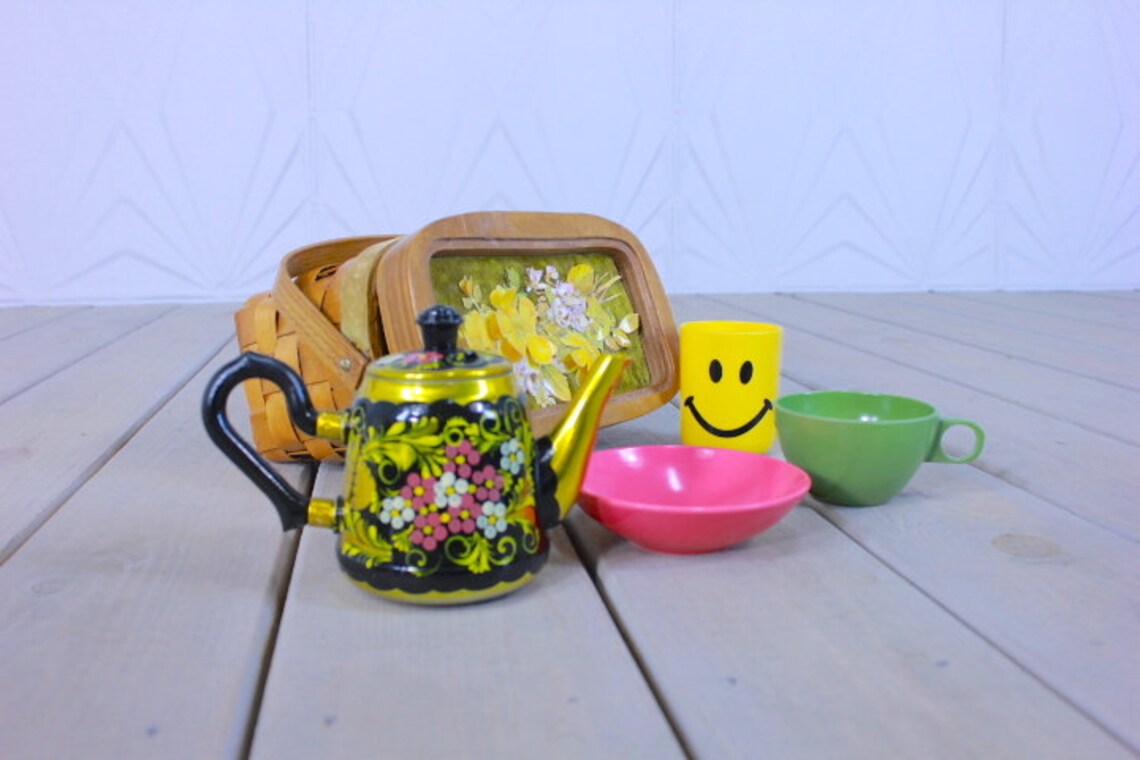 INSTANT COLLECTION Little Girl PICNIC Basket Tea Party Gift Etsy