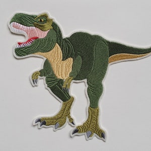 XXL T-Rex - large dinosaur full embroidery application - Tyrannosaurus Rex - iron-on or patch - great for the school cone for starting school