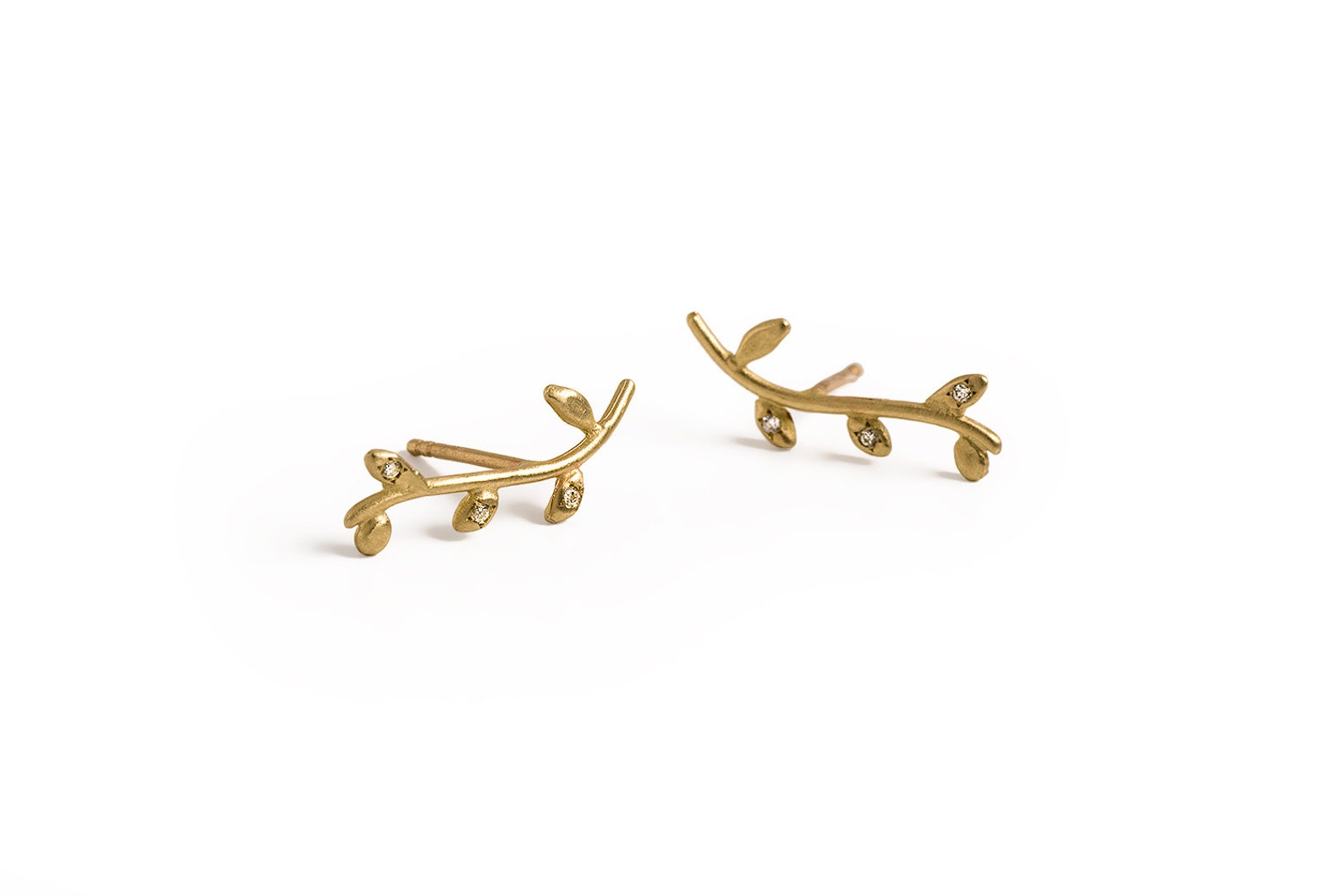 gold-climber-earrings-nature-gold-earrings-14k-gold-diamond-earrings