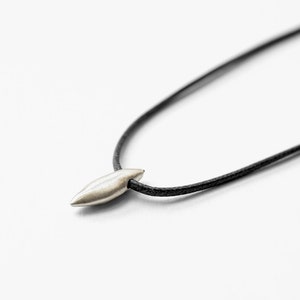 Unisex Surfboard Pendant Necklace, Sterling Silver Surfers Necklace, Short Hipster Everyday Necklace
