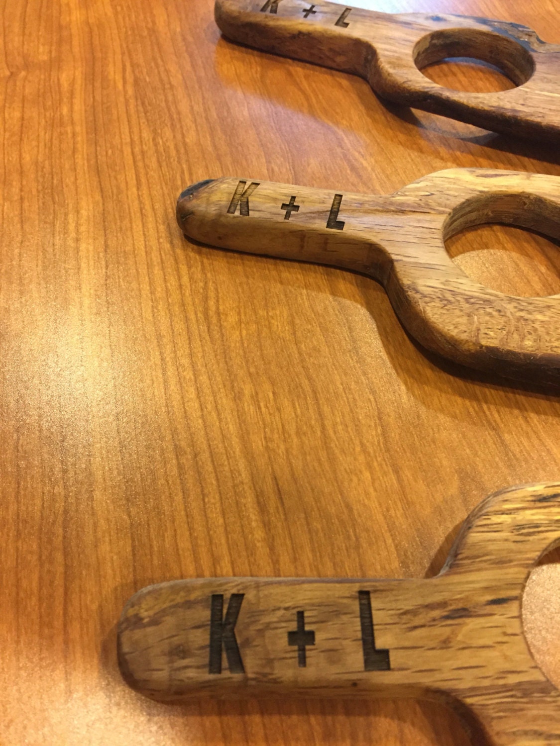 Laser etched initial For swamp house workshop items