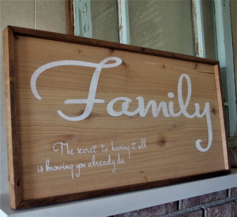 Family Wood Sign Gallery Wall Decor Etsy