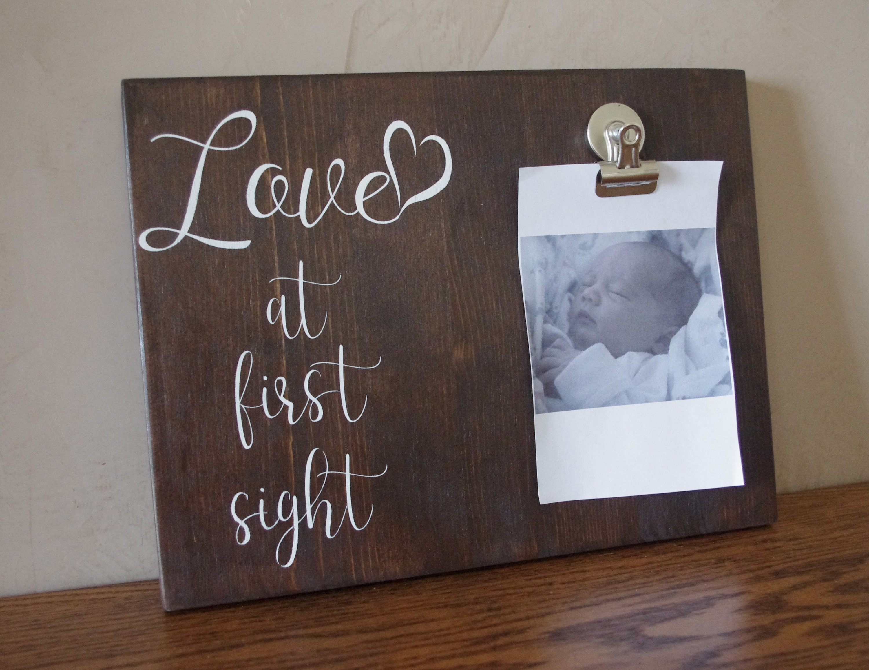 Love At First Sight Frame Ultrasound Picture Frame Etsy