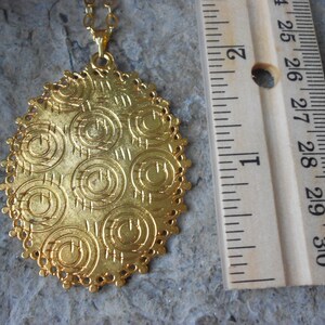 Scottish Thistle Cameo Gold Plated Pendant Necklace Unique Scotland ...