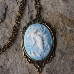 Sereia, Sirene, Senhora do Mar - Pingente Cameo - 2 1/4&quot; Longo -Férias, Cruzeiro, Steampunk, Rockabilly