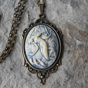 Sereia, Sirene, Senhora do Mar - Pingente Cameo - 2 1/4&quot; Longo -Férias, Cruzeiro, Steampunk, Rockabilly