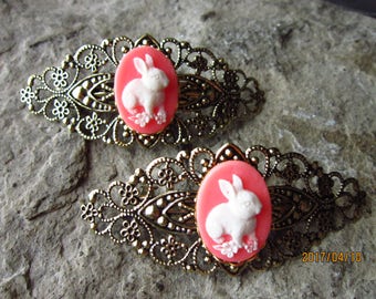 ヴィンテージの珍しいダブルハンドバレッタ（A2537） - Etsy 日本