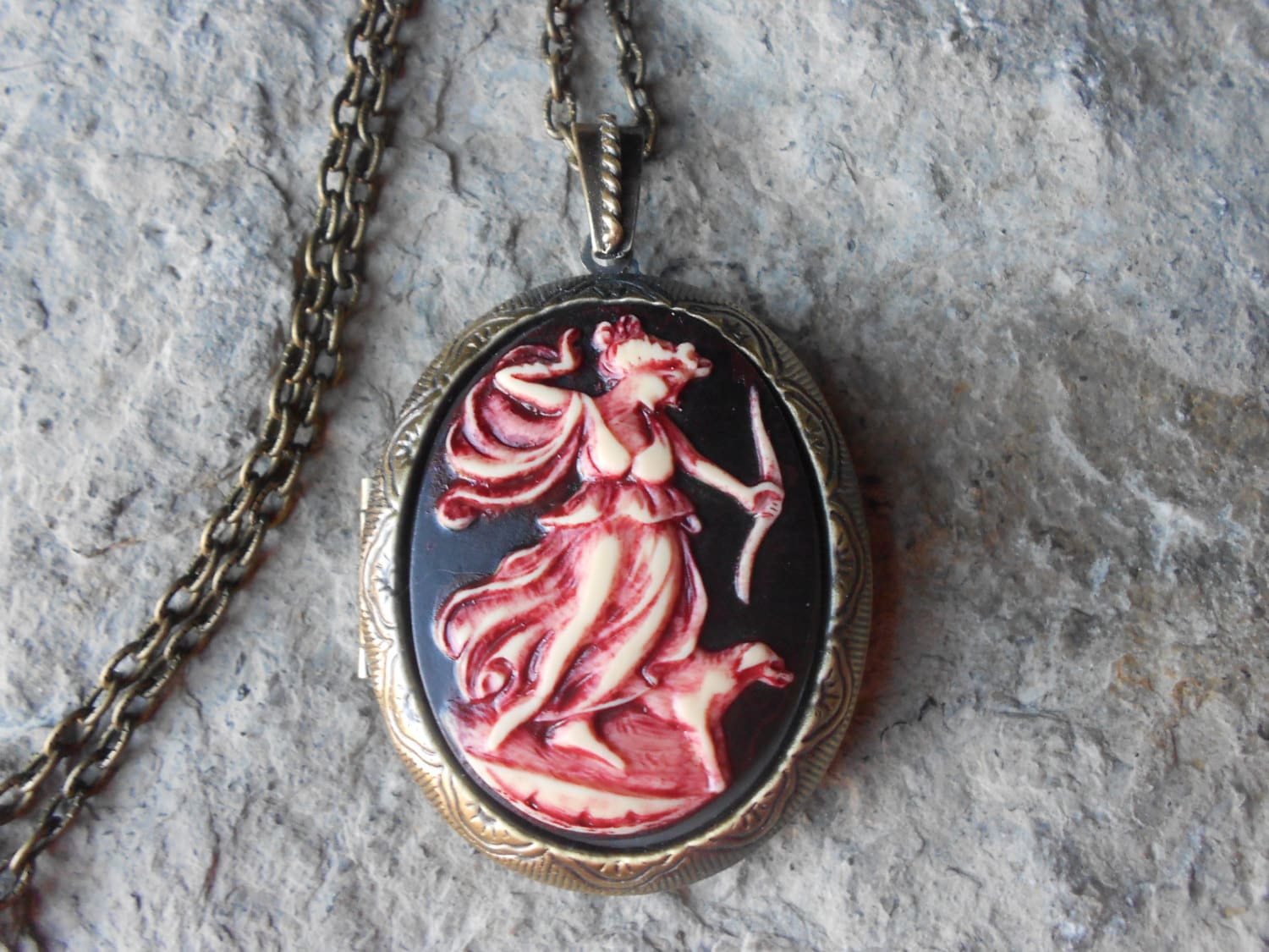 AXELUNA Collana della dea greca in argento sterling Artemide dea della caccia mitologia ciondolo gioielli per le donne regali