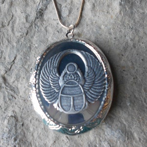 Egyptian Scarab (beetle) Locket!!! High Quality!!!  Egypt Locket, Amulet, Photos, Keepsakes