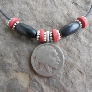 Genuine Buffalo/Indian head nickel necklace-- QUALITY-- Wear or give a piece of american history...