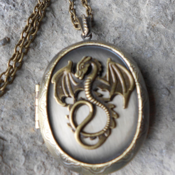 Dragon Locket Etsy