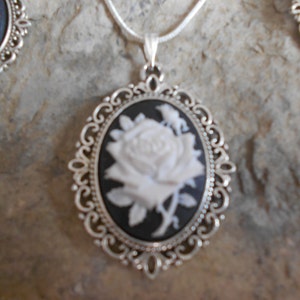 Matching Set Cameo Necklace Earrings and Bracelet Rose - Etsy