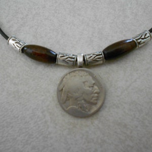 Genuine Buffalo/Indian head nickel necklace-- QUALITY-- Wear or give a piece of american history...