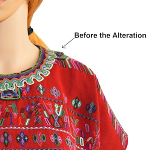 Alterações, alterações Huipil, alteração de blusa maia, alteração de roupas guatemaltecas, alterações de roupas vintage