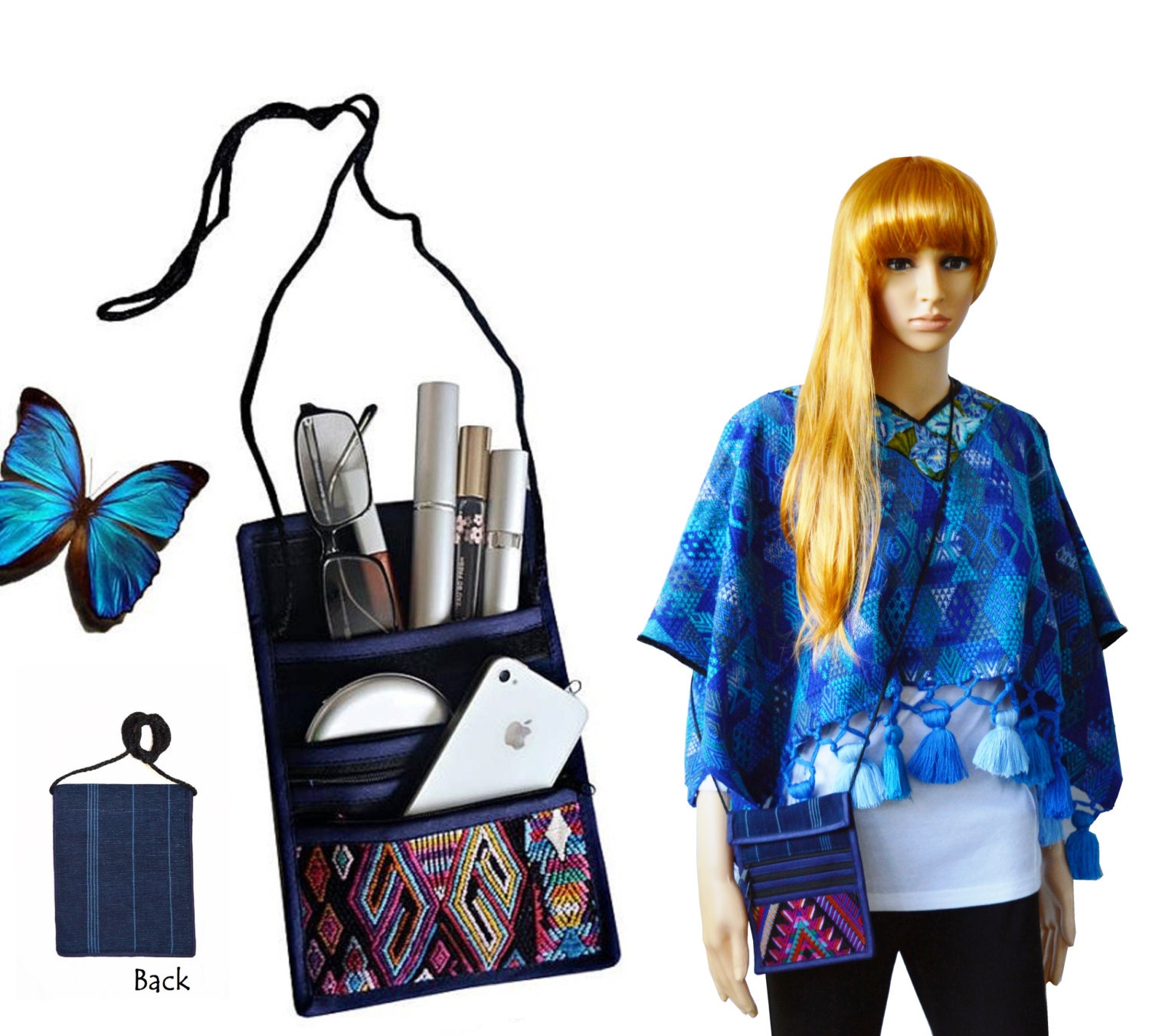 Crossbody Cellphone bag iPhone 6 Plus Wallet Large Etsy