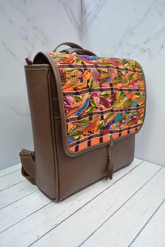 Puerto Vallarta Mexican leather convertible zipper backpack sling bag new ! Montana West - Brandclub - Montana West Small Convertible  main image 4