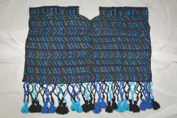 Tassels blouse Guatemalan poncho Guatemalan huipi… - image 7