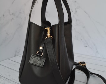 Genuine Leather Crossbody Bag: Guatemalan Boho Handbag