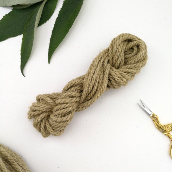 Hemp Rope, 4mm Cord, Natural Rope, Macrame Rope 4mm, Nautical Rope, Rope  for Baskets, Rope for Wreath, Organic Hemp, Eco Friendly Crafts 