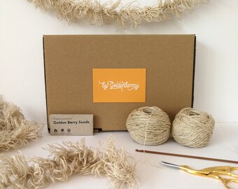 Christmas Garland Crochet Kit, DIY Christmas Craft Kits for Adults, Eco Friendly Crafts, Xmas Decor Kit, Christmas Theme Gift for Crocheter