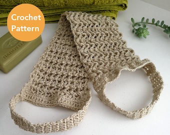Crochet Back Scrubber Pattern for Shower, Scrubby Crochet Patterns, Zero Waste Pattern, Crochet Gifts for Crocheters, Crochet Tutorial