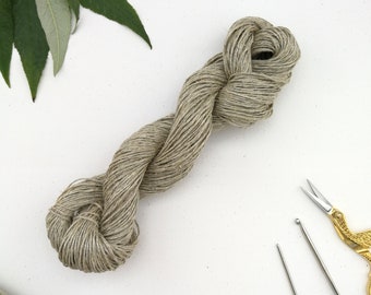 Hemp Yarn for Dish Cloth, Natural Twine, Eco Yarn, Hemp String, Sustainable Yarn, Organic Yarn Gift for Crochet Lover, Dish Scrubby Yarn