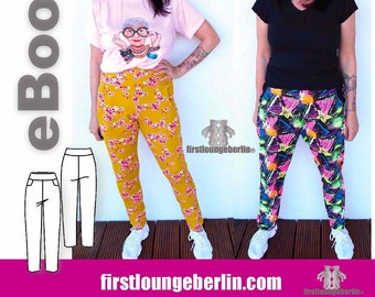 LEA damesbroek favoriete broek joggers voor de zomer winter - eBook naaipatroon - gemakkelijk te naaien - veel variaties mogelijk van firstloungeberlin