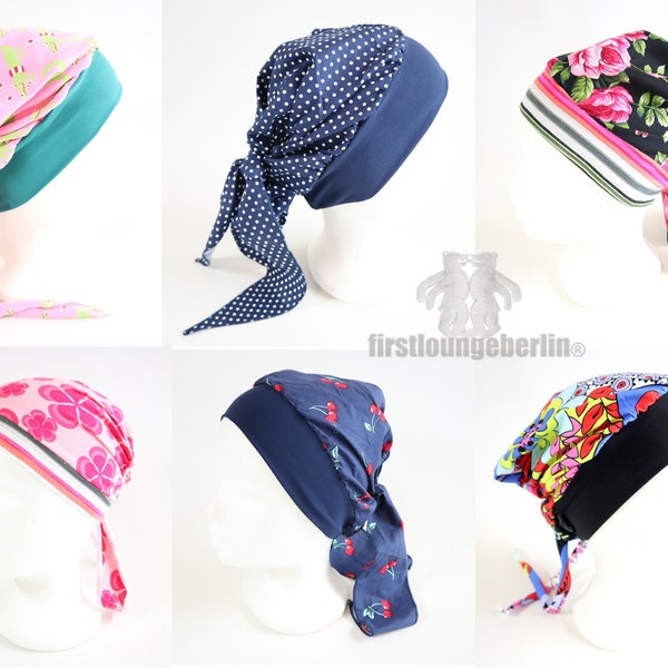 Bad Hair Day foulard couvre-chef eBook PDF instructions de couture chapeau été hiver femmes enfants chimio coudre patron firstloungeberlin