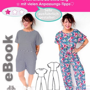 Eni jumpsuit oversize women's suit for summer and winter in 9 sizes jumpsuit sew pattern firstloungeberlin ebook pdf jumpsuit women image 7