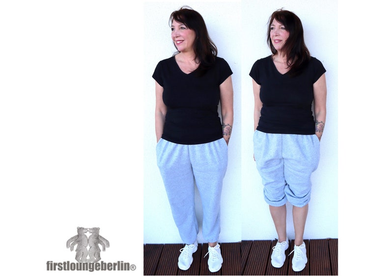 LEA Damen Hose Lieblingshose Jogger für Sommer Winter eBook Schnittmuster einfach Nähen viele Varianten möglich von firstloungeberlin Bild 3