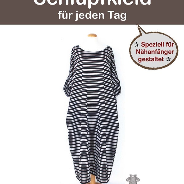 Slip dress women's dress eBook sewing instructions PDF summer dress women's dress sewing instructions from first lounge berlin