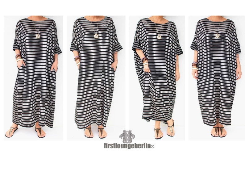 Eng_Slip dress long shirt tunic top woman one size sewing pattern in English image 5