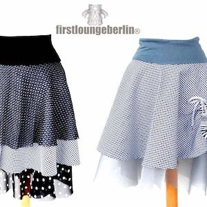 Mary Rock circle skirt size 32-50 sewing instructions with pattern - sewing quick and easy - design by firstloungeberlin.com