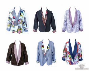 BOHO *** eBook Blazer de jaqueta reversível em 7 tamanhos XS-3XL Padrão de costura e instruções de costura - Costura para iniciantes DIY Design por firstloungeberlin