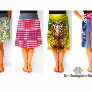 Ladies skirt skirt in 5 lengths PDF pattern eBook image 3