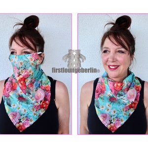 Bufanda bucal Coro Bufanda bucal bufanda tubo libro electrónico s-xl Bufanda familiar Patrón de costura Coro Face-Loop - DIY firstloungeberlin PDF Alemania