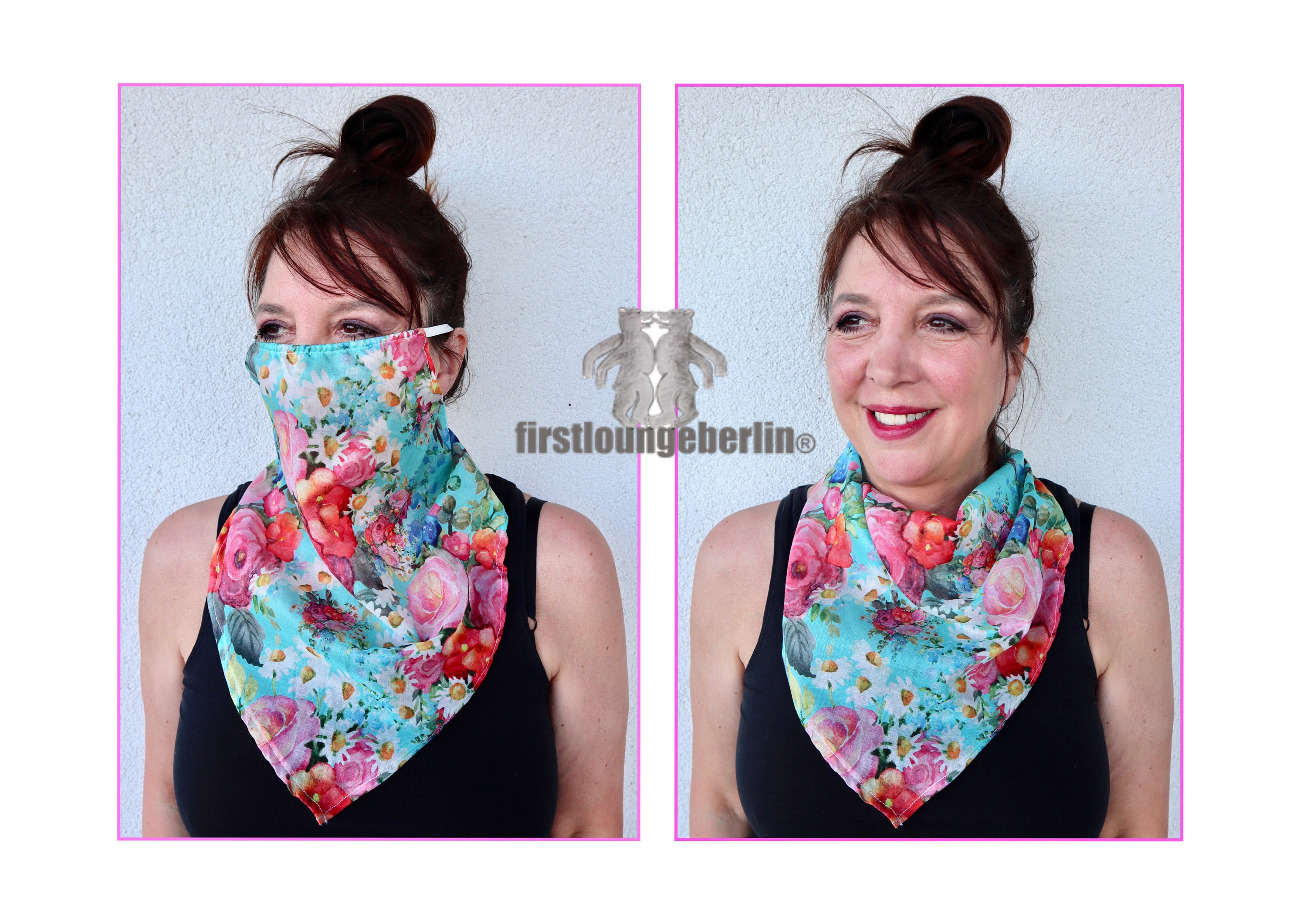 Mund Halstuch Coro Mundhalstuch Schlauchschal Ebook S Xl Etsy