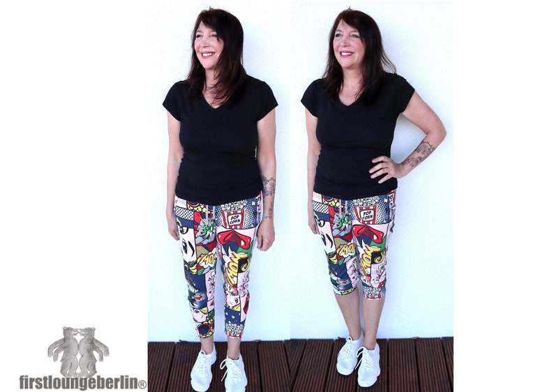 LEA Damen Hose Lieblingshose Jogger für Sommer Winter eBook Schnittmuster einfach Nähen viele Varianten möglich von firstloungeberlin Bild 5