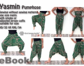 Us-Yasmin *** eBook Bloomers couture sans patrons de couture taille unique pantalon xs-xxl eBook PDF design with LOVE de firstloungeberlin